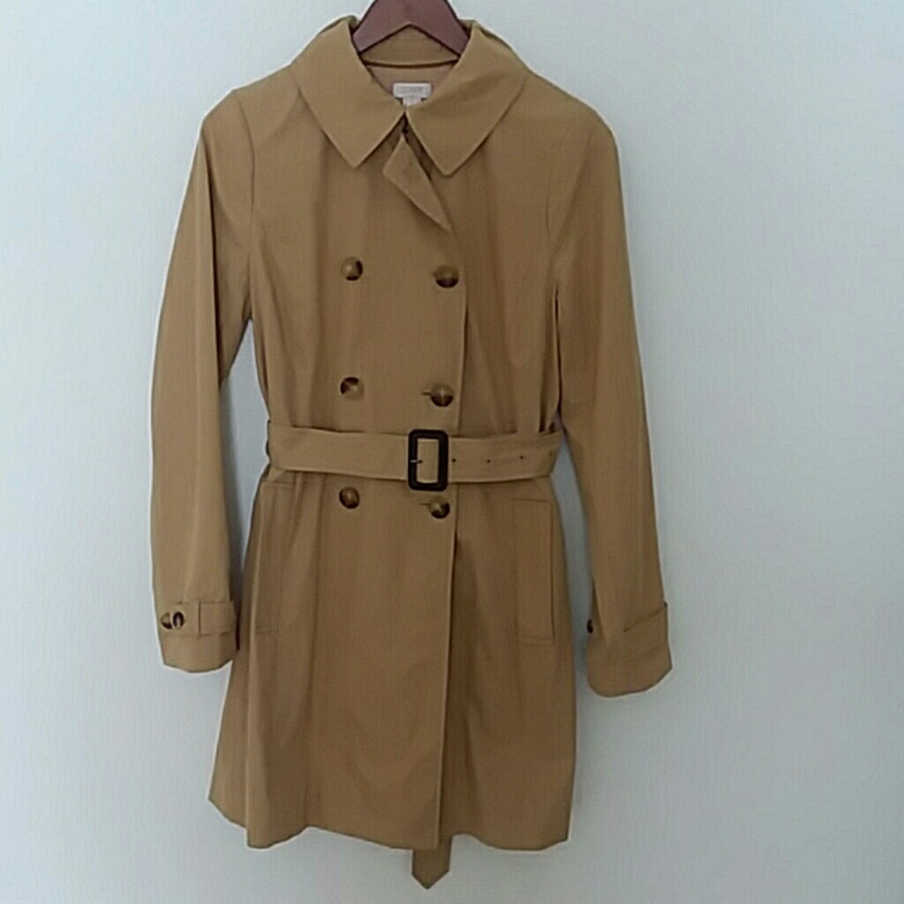 J. Crew Chino Cotton Canvas Trench Coat